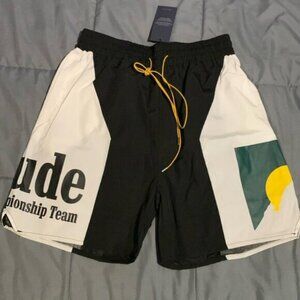 Rhude Marlboro World Championship Racing Black / White Shorts Men’s size Large